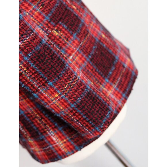 Halogen Nordstrom Avondale Tweed Plaid Wool Blend Blazer Jacket Coat S $149 Red - Picture 15 of 16